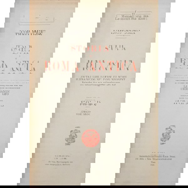 Copertina  Storia di Roma antica, illustrata nei luoghi, nelle persone e nei monumenti