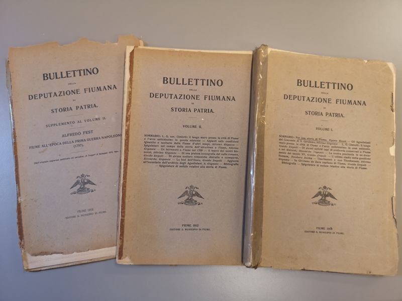 Copertina  Bullettino della Deputazione fiumana di storia patria