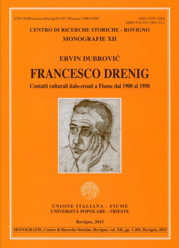 Copertina  Francesco Drenig : contatti culturali italo-croati dal 1900 al 1950